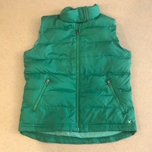 *SOLD* EUC American Eagle green puffer vest Sz S